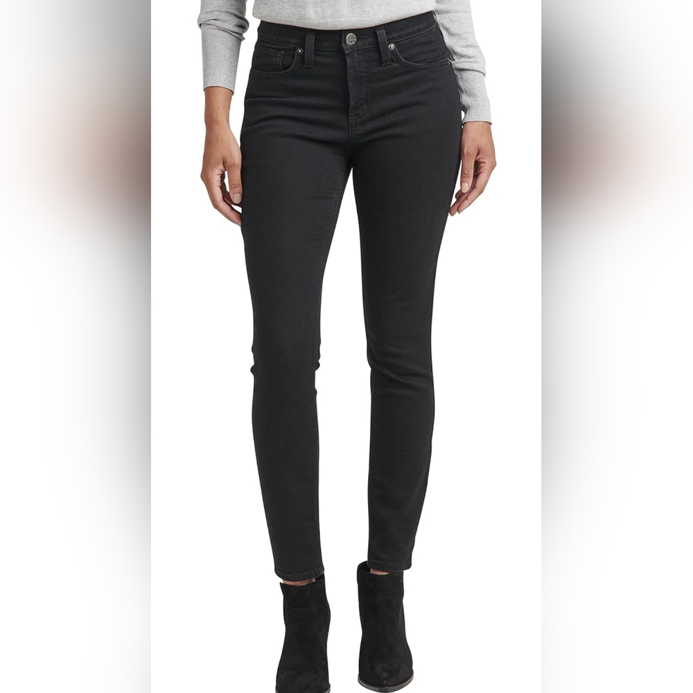 SILVER JEANS AUTHENTIC The Curvy High Skinny Black Wash Jeans Size 2/27